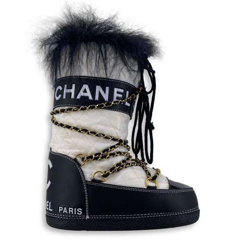 chanel snow boots mens|vintage Chanel boots.